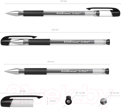 Изображение товара Ручка гелевая Erich Krause G-Star Classic / 54538 (черный)