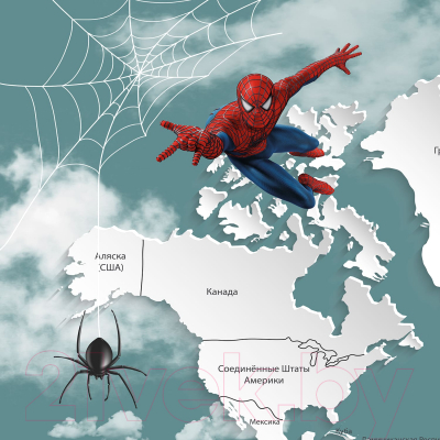 Фотообои листовые Citydecor Superhero Spiderman 2 (200x140)