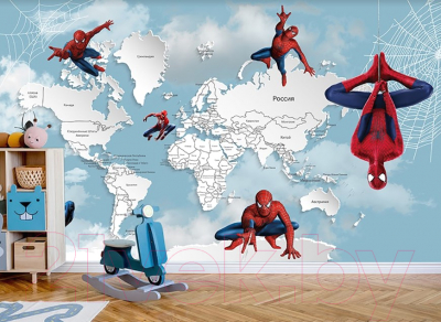 Фотообои листовые Citydecor Superhero Spiderman 3 (200x140)