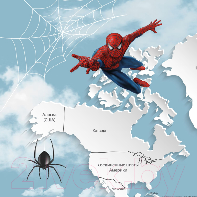 Фотообои листовые Citydecor Superhero Spiderman 3 (200x140)