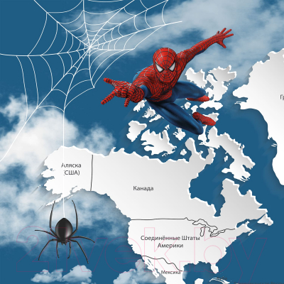 Фотообои листовые Citydecor Superhero Spiderman 4 (200x140)