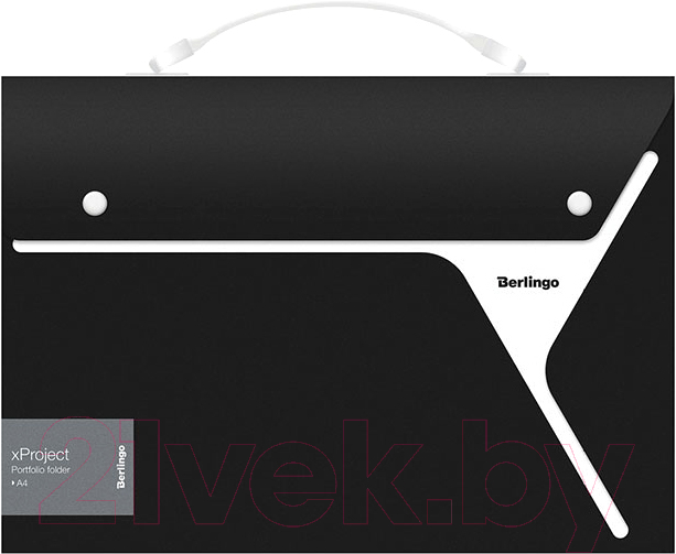 Папка-портфель Berlingo xProject / XF4_13221 (черный/белый)