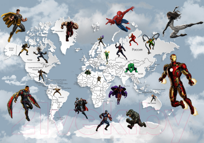 Фотообои листовые Citydecor Superhero 2 (200x140)