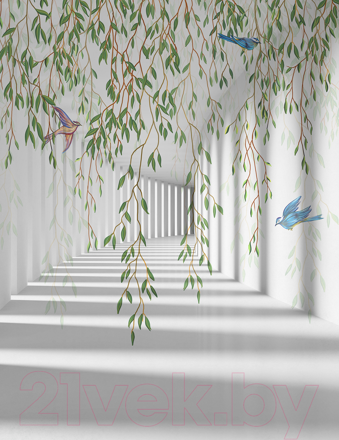 Фотообои листовые Citydecor Flower Tunnel 3D 1