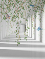 Фотообои листовые Citydecor Flower Tunnel 3D 1 (200x260) - 