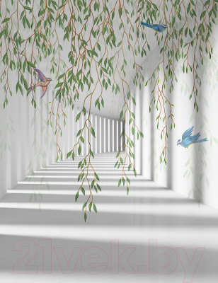 Фотообои листовые Citydecor Flower Tunnel 3D 1 (200x260)