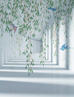 Фотообои листовые Citydecor Flower Tunnel 3D 2 (200x260)