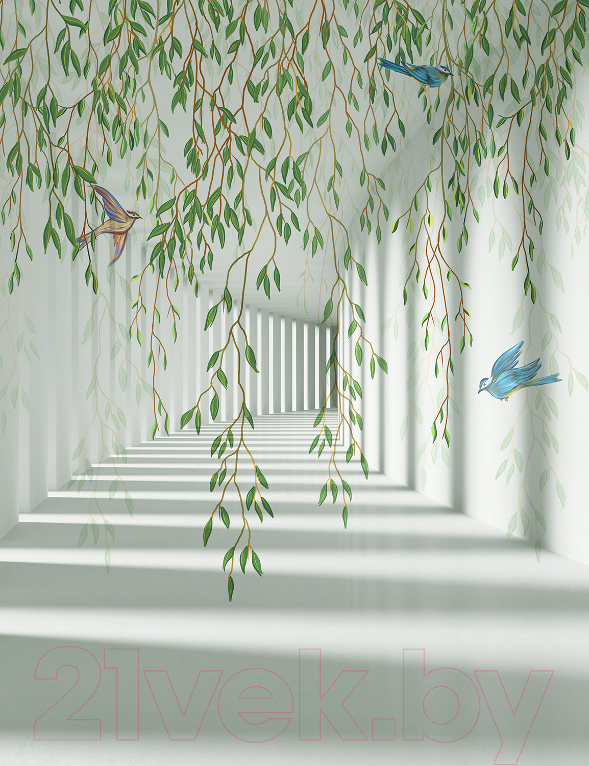 Фотообои листовые Citydecor Flower Tunnel 3D 3