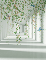 Фотообои листовые Citydecor Flower Tunnel 3D 3 (200x260) - 