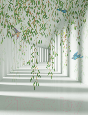 Фотообои листовые Citydecor Flower Tunnel 3D 3 (200x260)