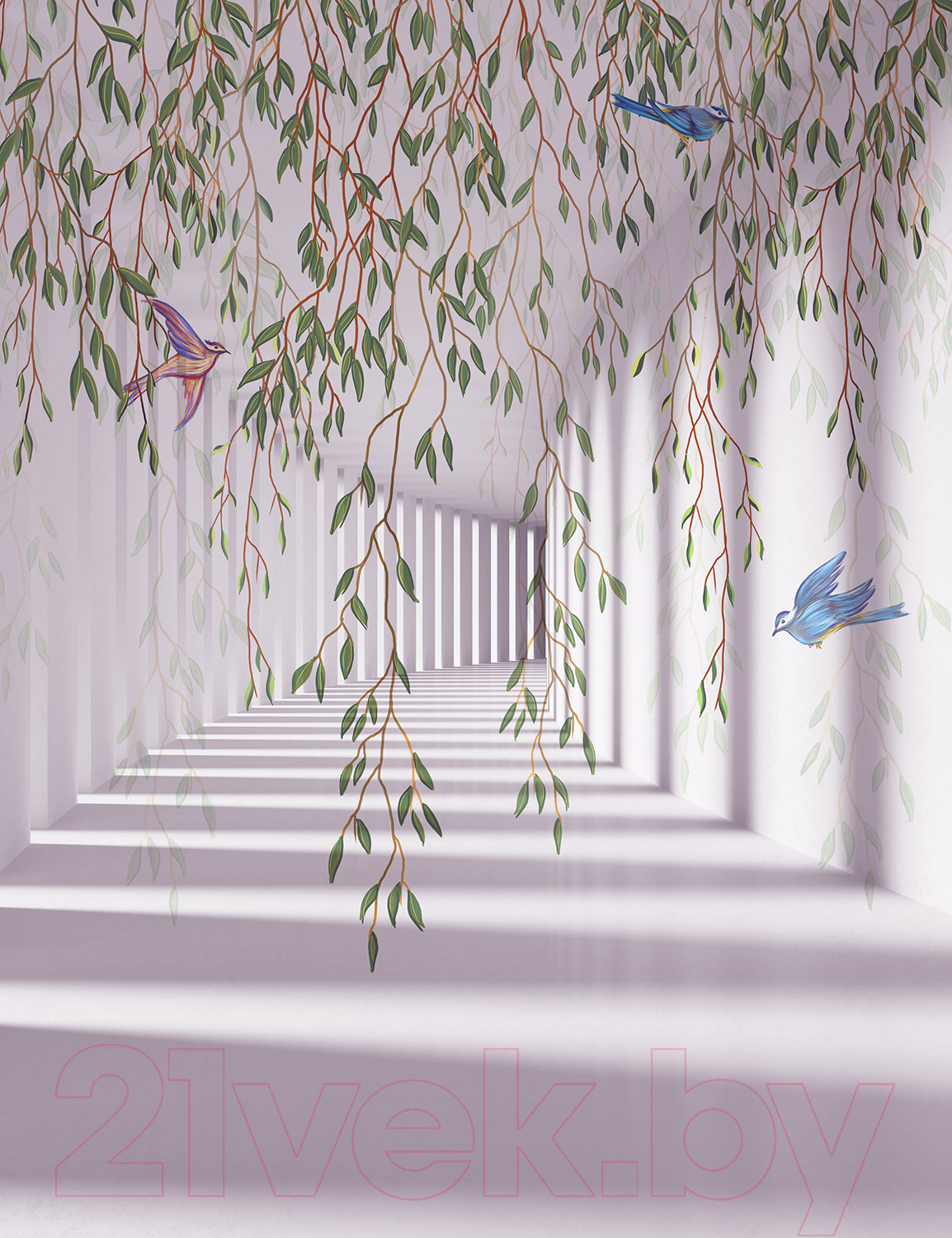 Фотообои листовые Citydecor Flower Tunnel 3D 5