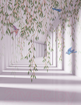 Фотообои листовые Citydecor Flower Tunnel 3D 5 (200x260)