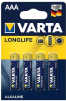 

Комплект батареек Varta, Longlife ААА 4BL / 4008496847075