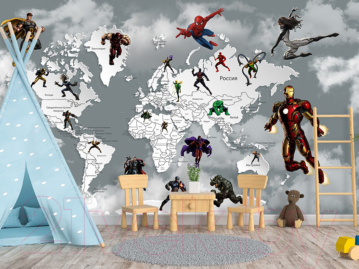 Фотообои листовые Citydecor Superhero 1 (300x150) — фото 4