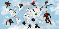 Фотообои листовые Citydecor Superhero 3 (300x150) - 