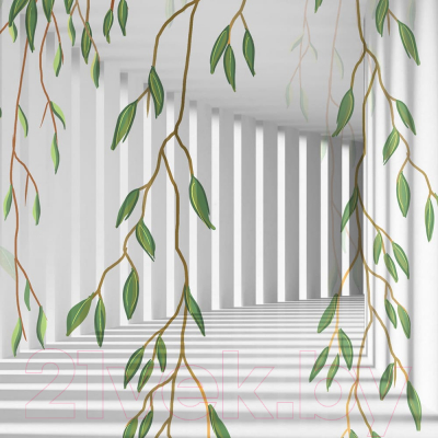 Фотообои листовые Citydecor Flower Tunnel 3D 1 (300x260)