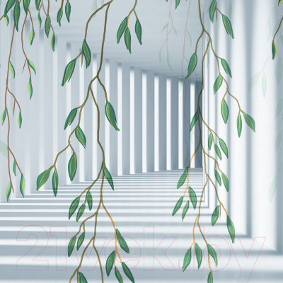 Фотообои листовые Citydecor Flower Tunnel 3D 2 (300x260)