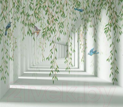 Фотообои листовые Citydecor Flower Tunnel 3D 3 (300x260)