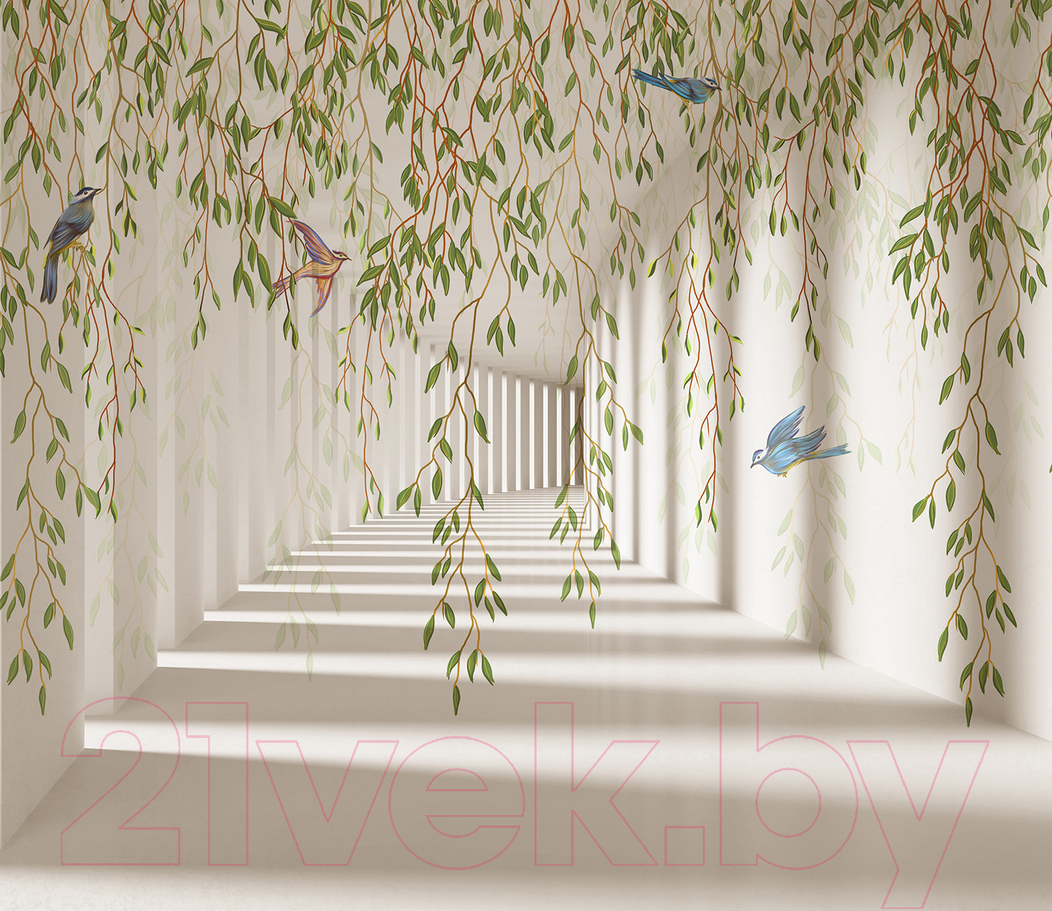 Фотообои листовые Citydecor Flower Tunnel 3D 4