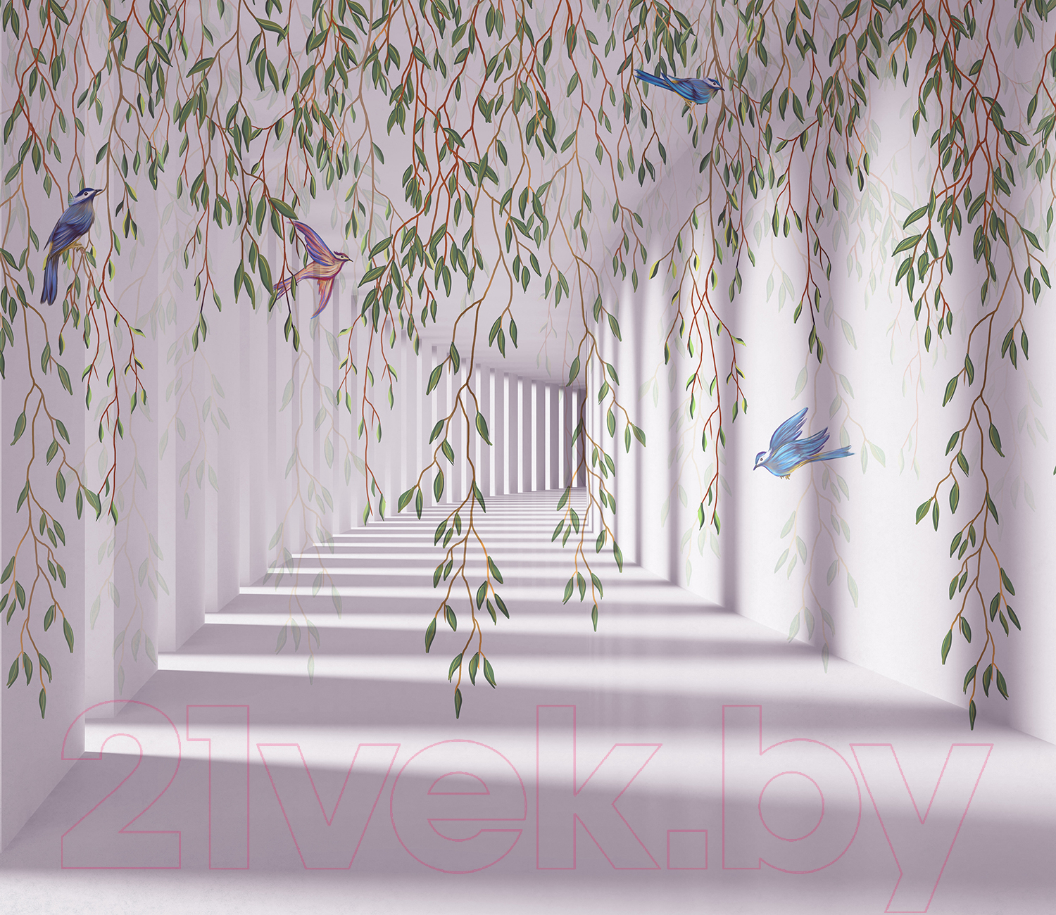 Фотообои листовые Citydecor Flower Tunnel 3D 5