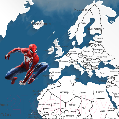 Фотообои листовые Citydecor Superhero Spiderman 4 (300x260)