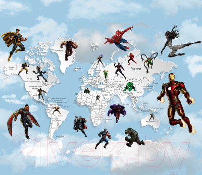 Фотообои листовые Citydecor Superhero 3