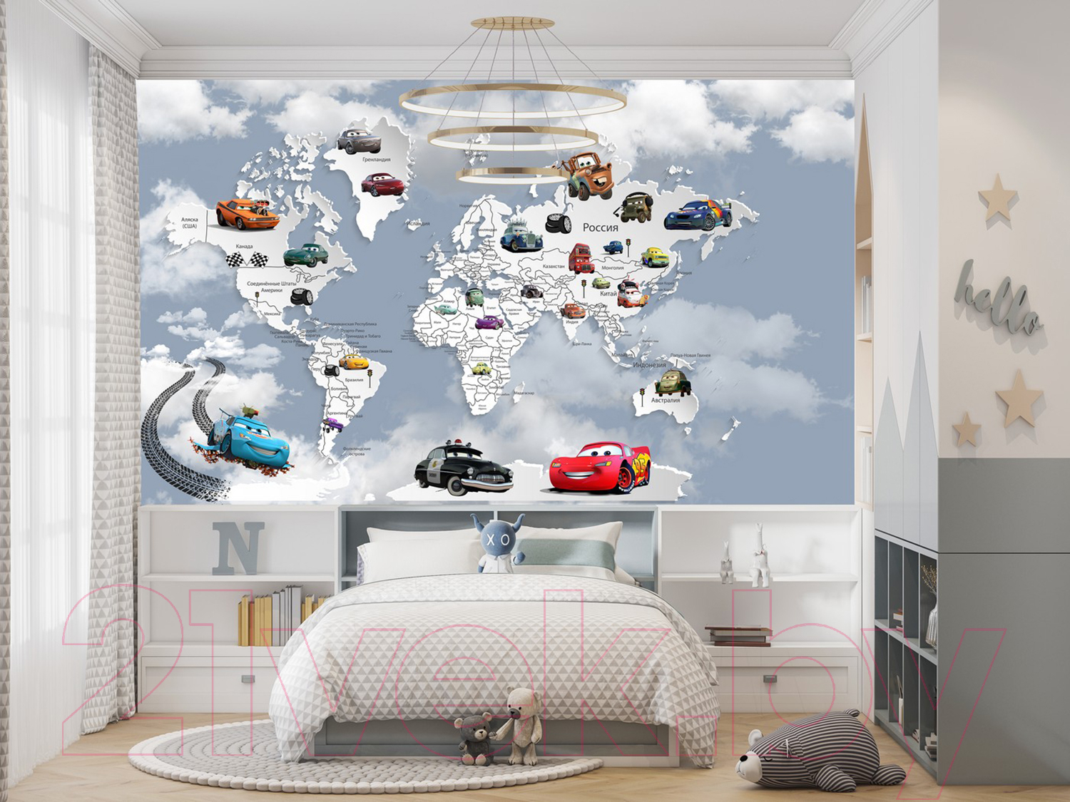 Фотообои листовые Citydecor Superhero Молния МакКвин 4 (300x260) — фото 4