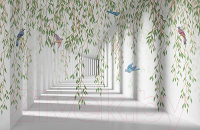 Фотообои листовые Citydecor Flower Tunnel 3D 1 (400x260)