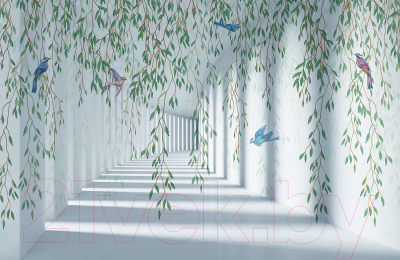 Фотообои листовые Citydecor Flower Tunnel 3D 2 (400x260)