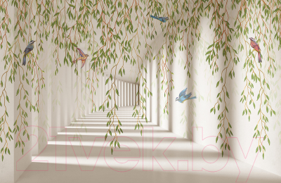 Фотообои листовые Citydecor Flower Tunnel 3D 4 (400x260)