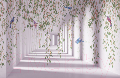 Фотообои листовые Citydecor Flower Tunnel 3D 5 (400x260)