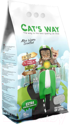Наполнитель для туалета Cat's Way Aloe Vera / CTSWY-005-1 (5л/4кг)