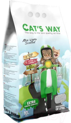 Наполнитель для туалета Cat's Way Aloe Vera / CTSWY-005-2 (10л)