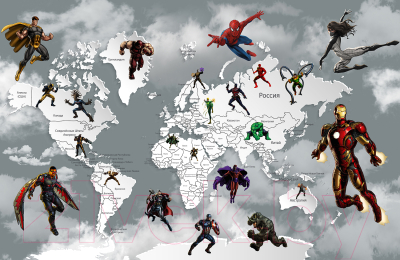 Фотообои листовые Citydecor Superhero 1 (400x260)