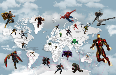 Фотообои листовые Citydecor Superhero 2 (400x260)
