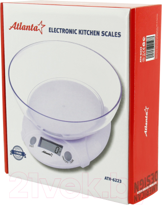 Кухонные весы Atlanta ATH-6223 (белый)