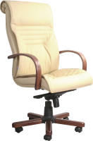 Кресло офисное Белс Вип Extra PU / 440030-05/SF18 (экокожа бежевый) - 
