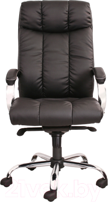 Кресло офисное Белс Астория Steel Chrome-St PU / 410800-30/PU01 (экокожа черный)