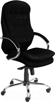 Кресло офисное Белс Монтана Steel Chrome-St PU / 415030/PU01 (экокожа, черный)