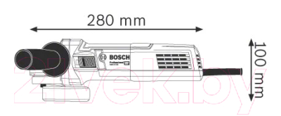 Изображение товара Профессиональная угловая шлифмашина Bosch GWS 9-125 (0.601.396.022)