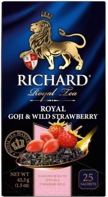 Чай пакетированный Richard Royal Goji & Wild Strawberry / 101618 (25пак)