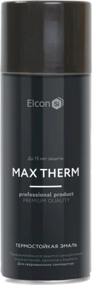 Эмаль Elcon Термостойкая до 600C (520мл, антрацит)