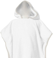 Полотенце с капюшоном Lilia Пончо детское 113x83 / Плп-113 (белый) - 