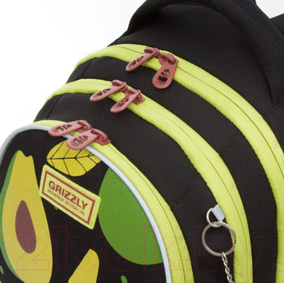 Школьный рюкзак Grizzly RG-168-11 (черный)