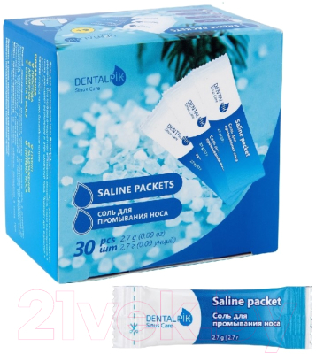 Соль для промывания носа Dentalpik Sinus Care Для промывания носа / ND-4617