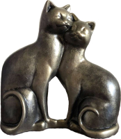 Статуэтка Нашы майстры Влюбленные коты / 3036-1 (бронзовый) - 