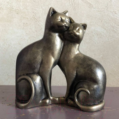 Статуэтка Нашы майстры Влюбленные коты / 3036-1 (бронзовый)