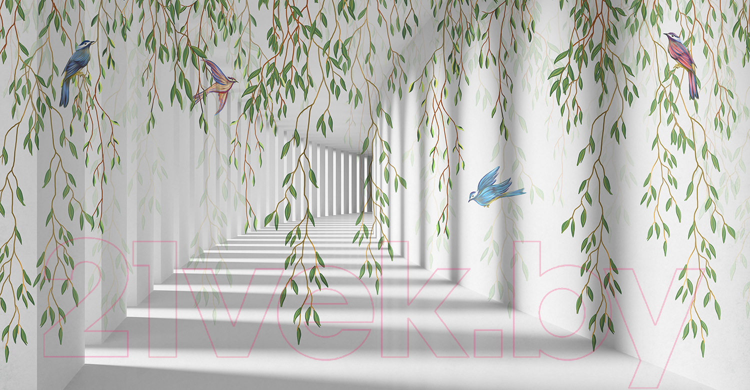 Фотообои листовые Citydecor Flower Tunnel 3D 1