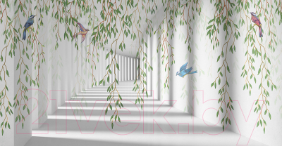 Фотообои листовые Citydecor Flower Tunnel 3D 1 (500x260)