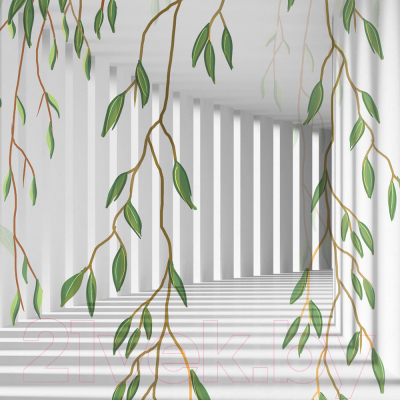 Фотообои листовые Citydecor Flower Tunnel 3D 1 (500x260)